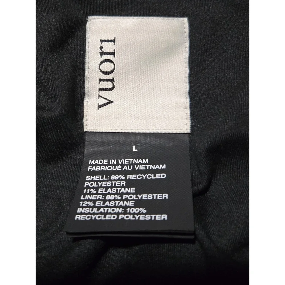 Vuori Mens Primaloft Insulated Full Zip Thick Jacket Black V557 Large